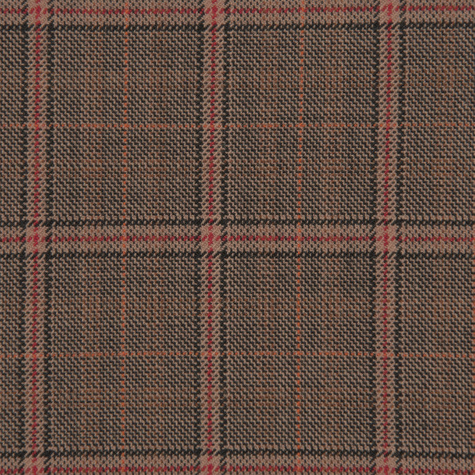 Brown Orange Tartan Wool Fabric – Fabrics4Fashion