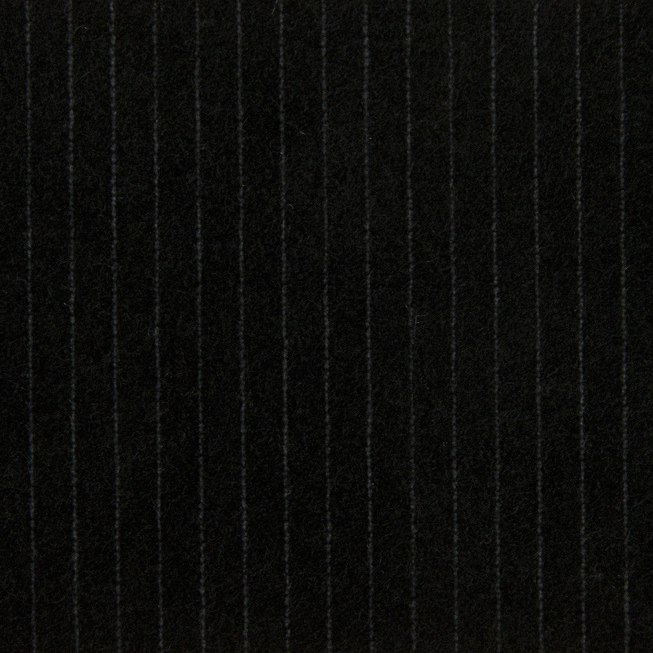 Black Pinstripe Stretch Velvet 116 - Fabrics4Fashion