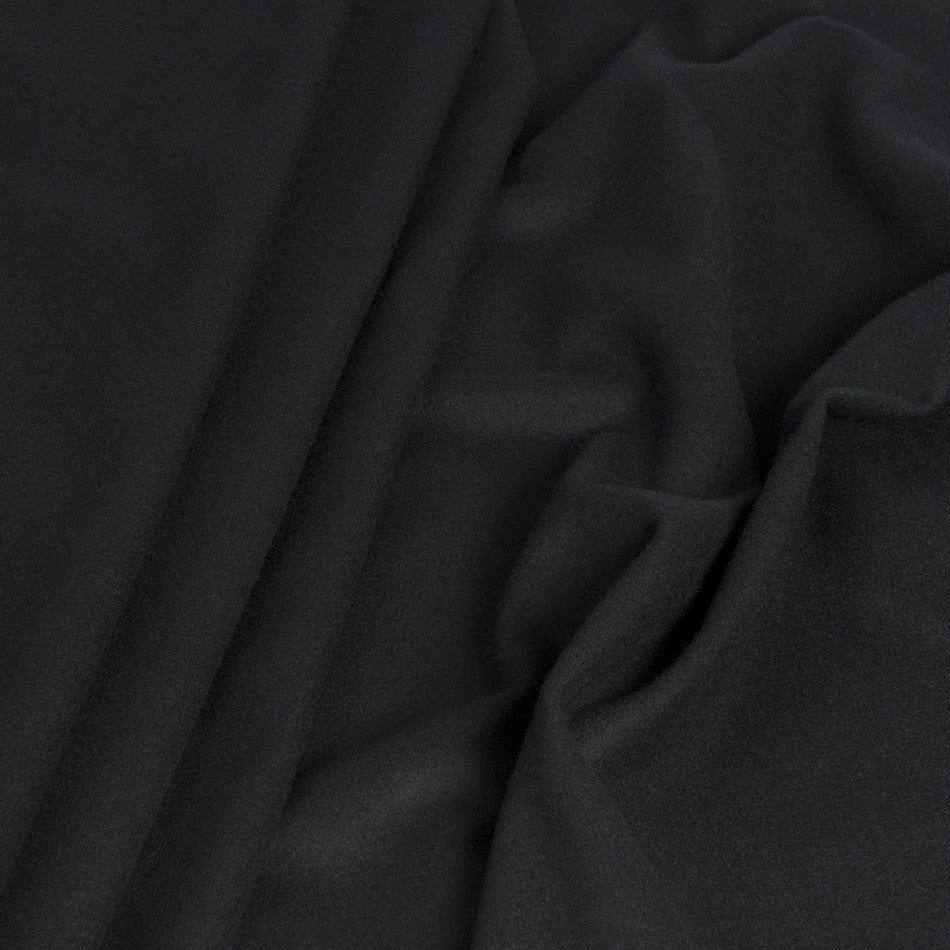 Black Melton Virgin Wool Blend 1359 – Fabrics4Fashion