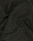 Khaki Pinstripe Linen 1690 - Fabrics4Fashion