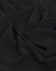 Black Mid Weight Fluid Poly Fabric 1835 - Fabrics4Fashion
