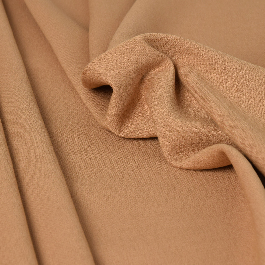 Sand Stretch Viscose Wool Fabric 3301 - Fabrics4Fashion