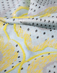 Lemon Silver Geometric Jacquard 2077