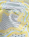 Lemon Silver Geometric Jacquard 2077