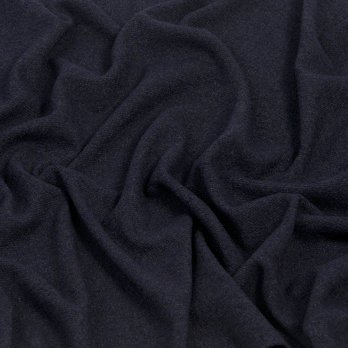 Navy Bouclé Suiting Fabric 209 - Fabrics4Fashion