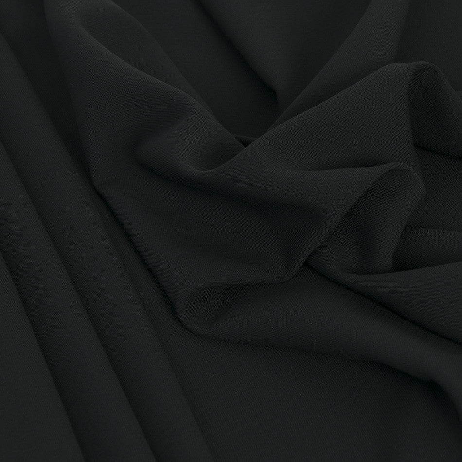Black Mid-weight Suiting Fabric 2275 - Fabrics4Fashion