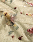 Fancy Floral Printed Sequin Fabric 2350 - Fabrics4Fashion