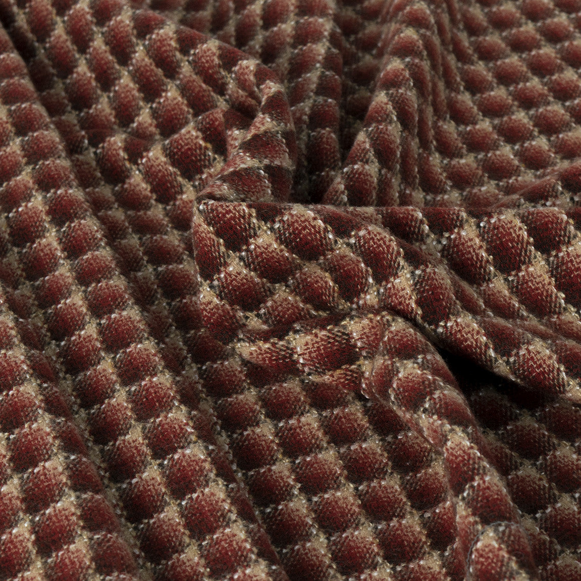 Check Wool Coating Fabric 2356 - Fabrics4Fashion