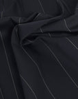 Navy/White Striped Stretchy Cotton 2418 - Fabrics4Fashion