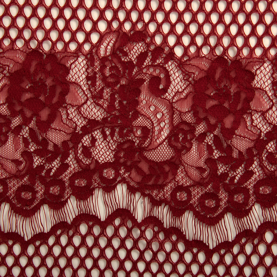 Red Lace Fabric by the Yard