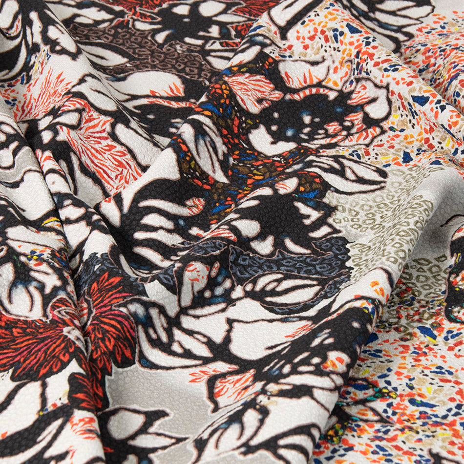 Abstract Print Jacquard 2555 - Fabrics4Fashion