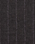 Grey Pinstripe Wool Fabric 260 - Fabrics4Fashion