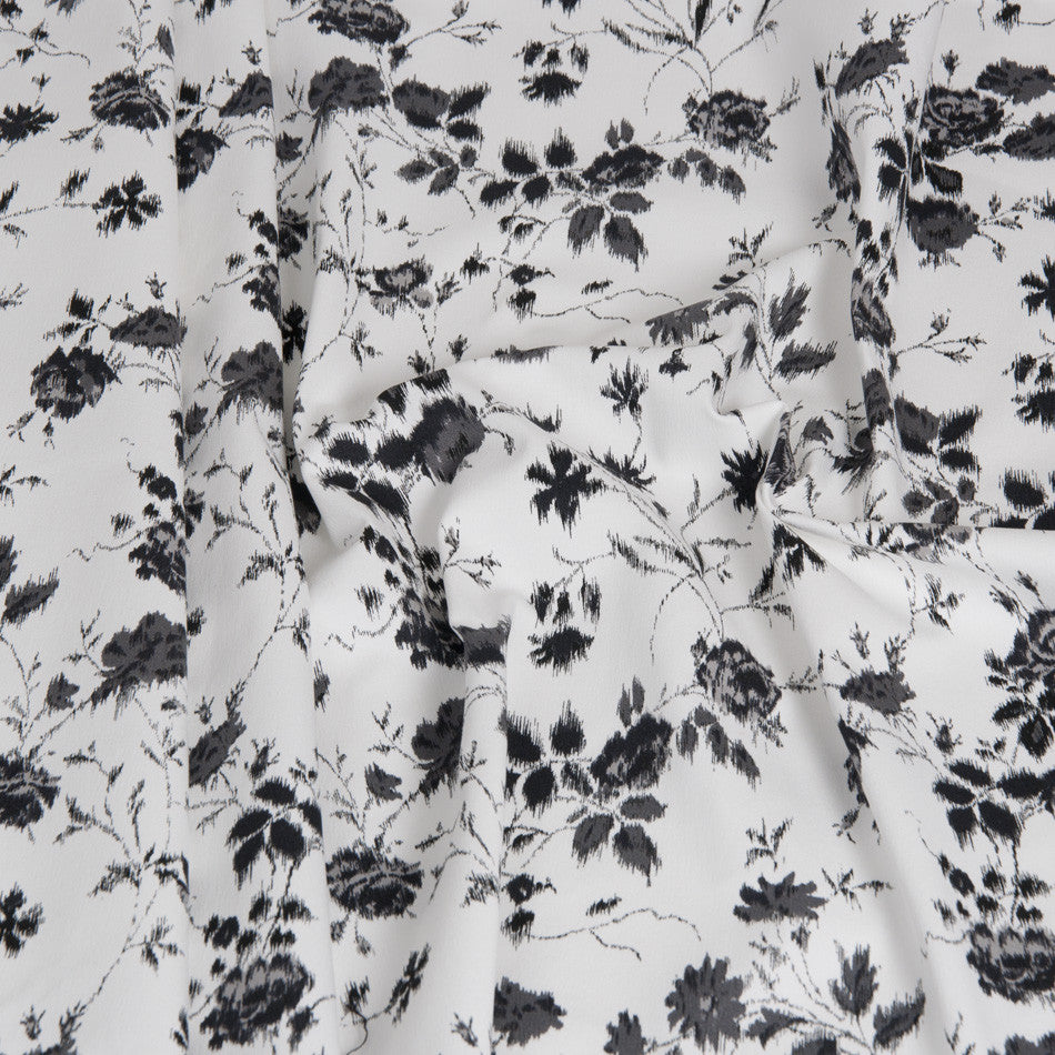Floral Print Stretchy Cotton 300 - Fabrics4Fashion