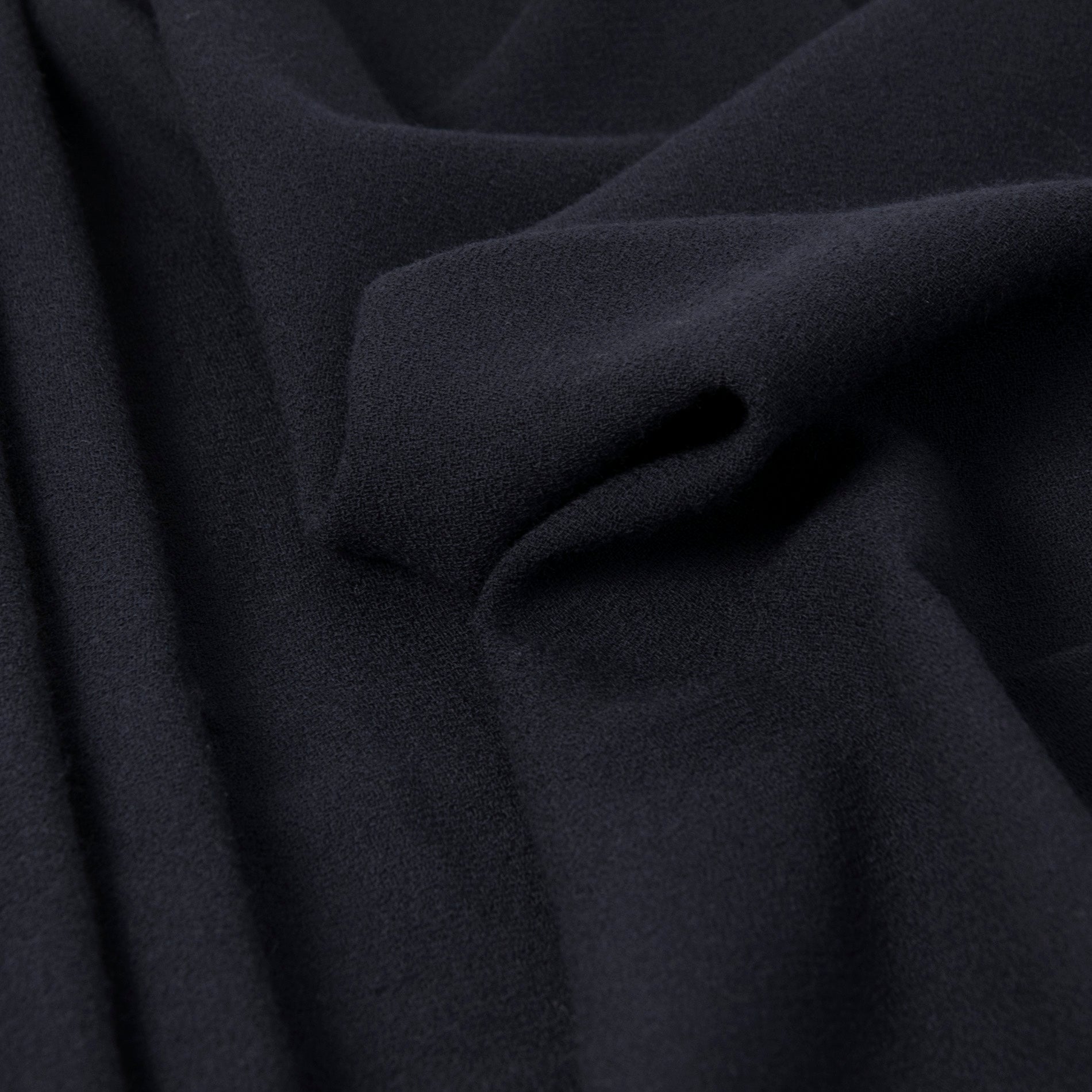 Midnight Blue Wool Crepe 3284