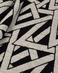 Black & Ivory Geometric Jacquard 3307