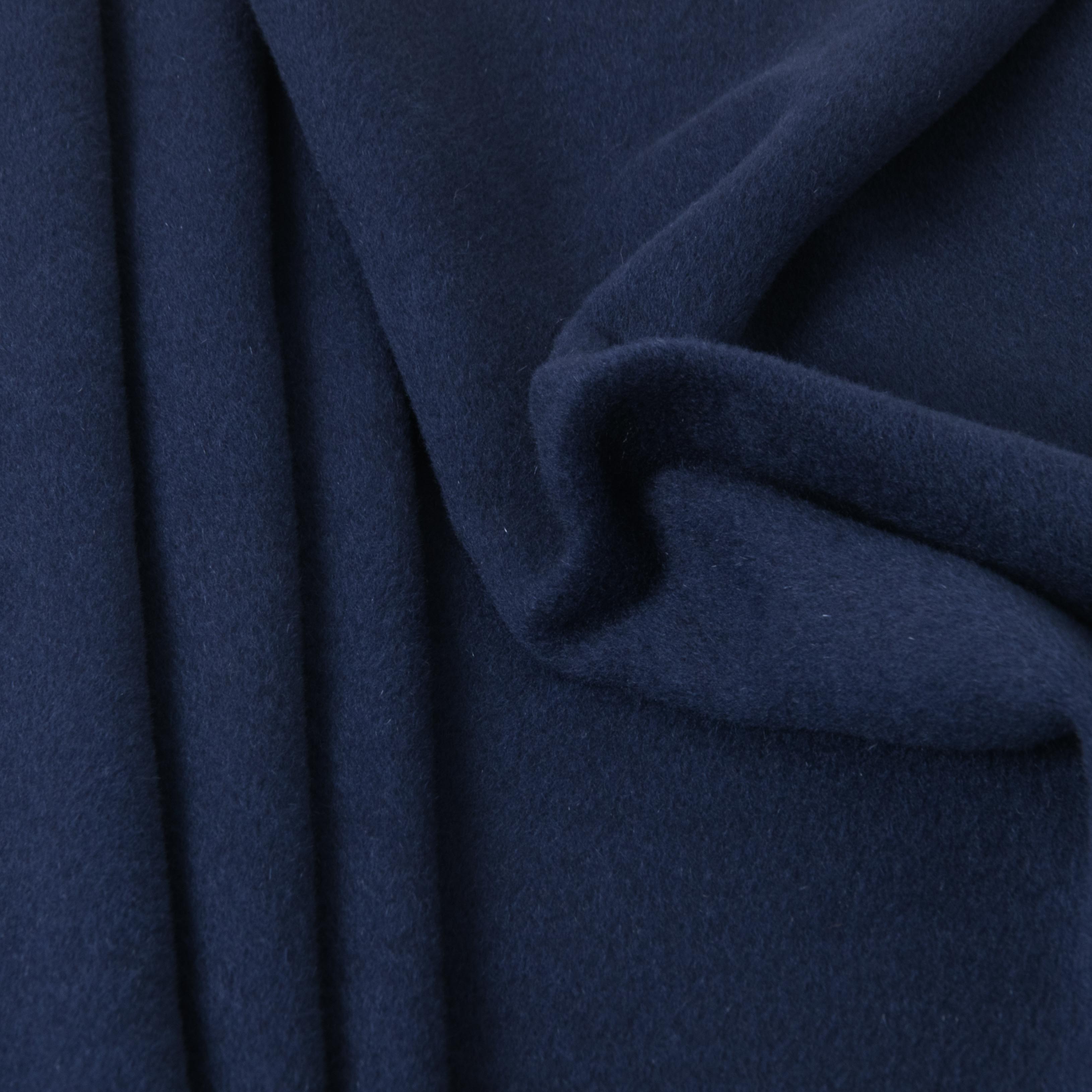 Navy Blue Coating Cashmere Blend 2647 - Fabrics4Fashion