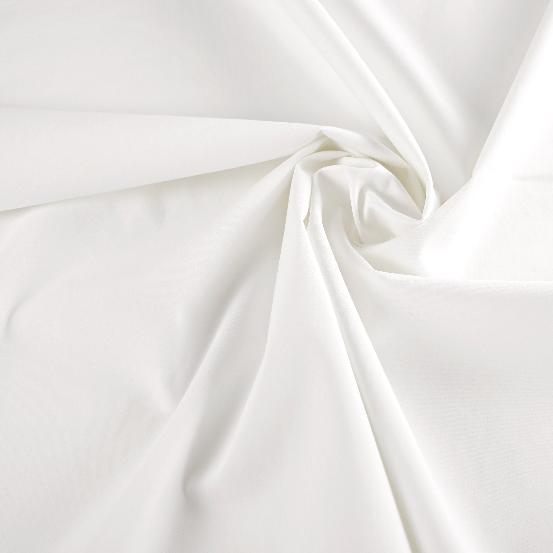 White Bi-Stretch Fabric