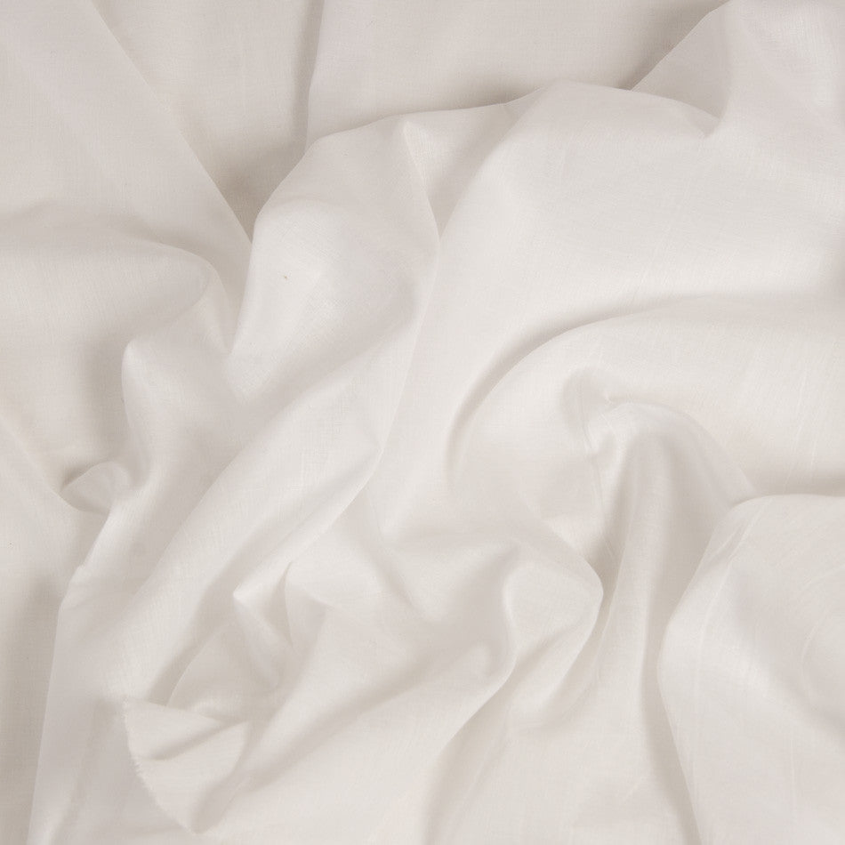 White Cotton Voile 47 - Fabrics4Fashion