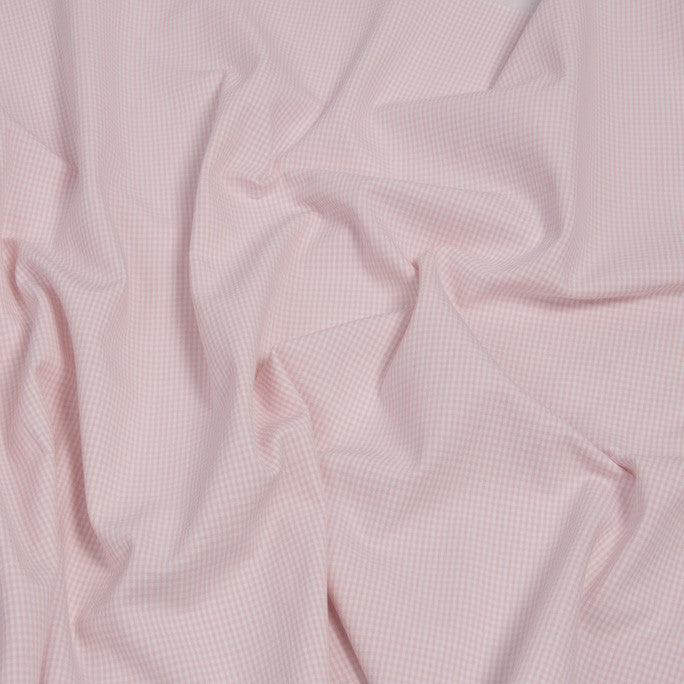 Stretch Vichy Cloud Pink 470 - Fabrics4Fashion