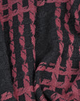 Grey Pink Check Coating Fabric 286 - Fabrics4Fashion