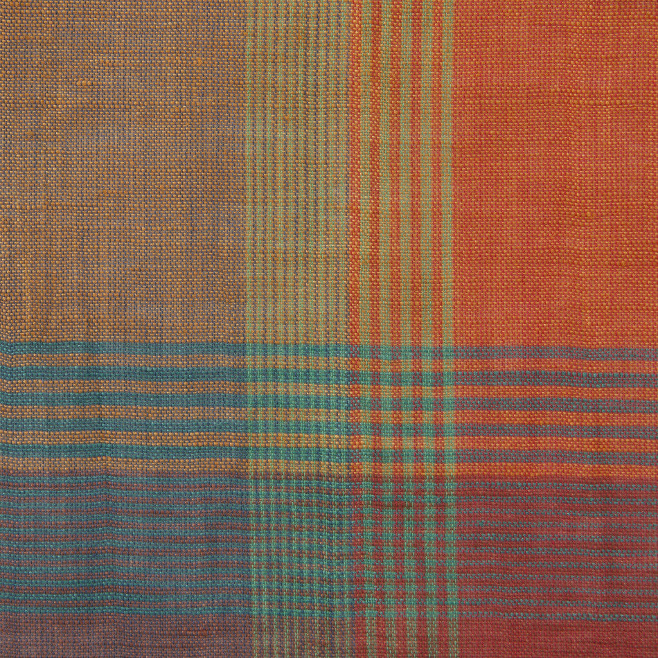 Orange Plaid Linen 50 - Fabrics4Fashion