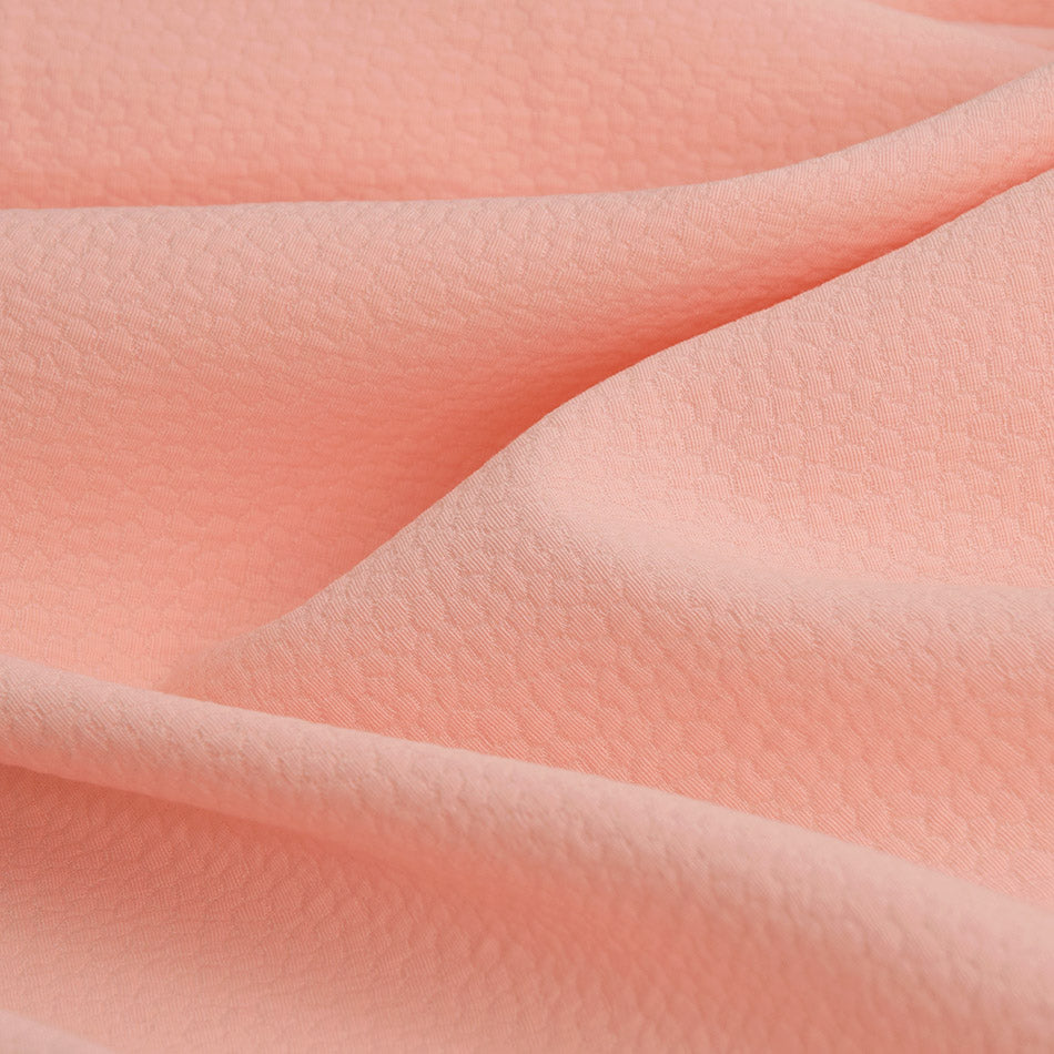 Coral Abstract Jacquard 5285 - Fabrics4Fashion