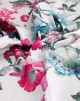 Lurex Floral Print Fabric 5286 - Fabrics4Fashion