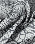 White Navy Tiger Jacquard 5303