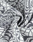 White Navy Tiger Jacquard 5303