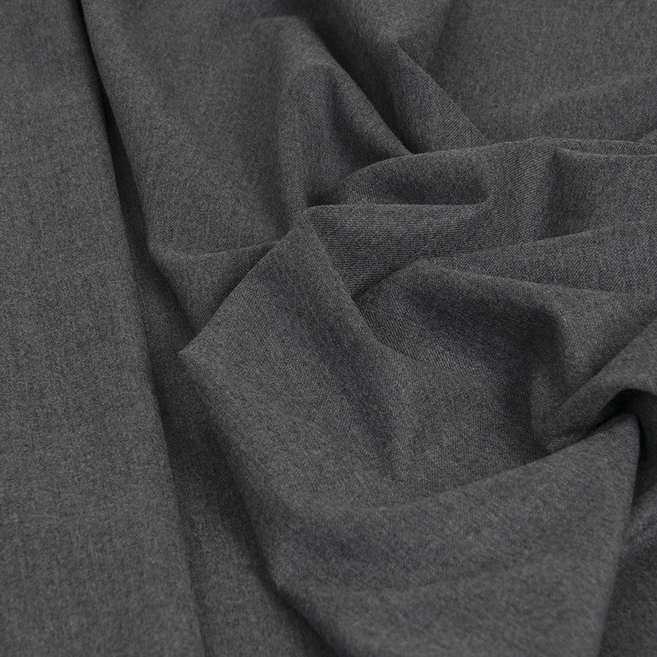 Dark Grey Flannel Fabric