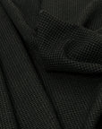 Squared Black Wool Crepe 76 - Fabrics4Fashion