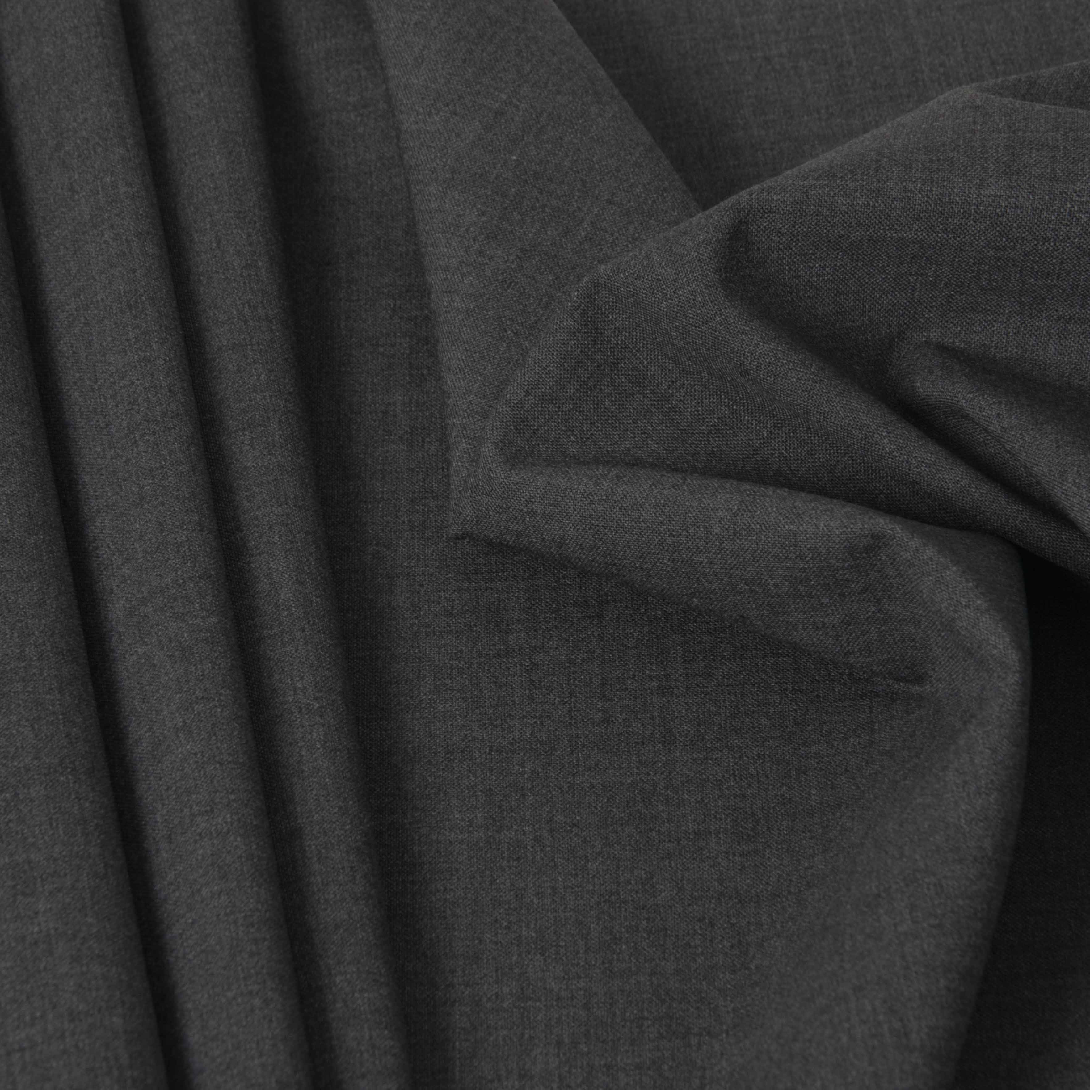 Grey Bistretch Suiting Wool 3492 - Fabrics4Fashion