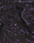 Black / Purple Glitter Print 924 - Fabrics4Fashion