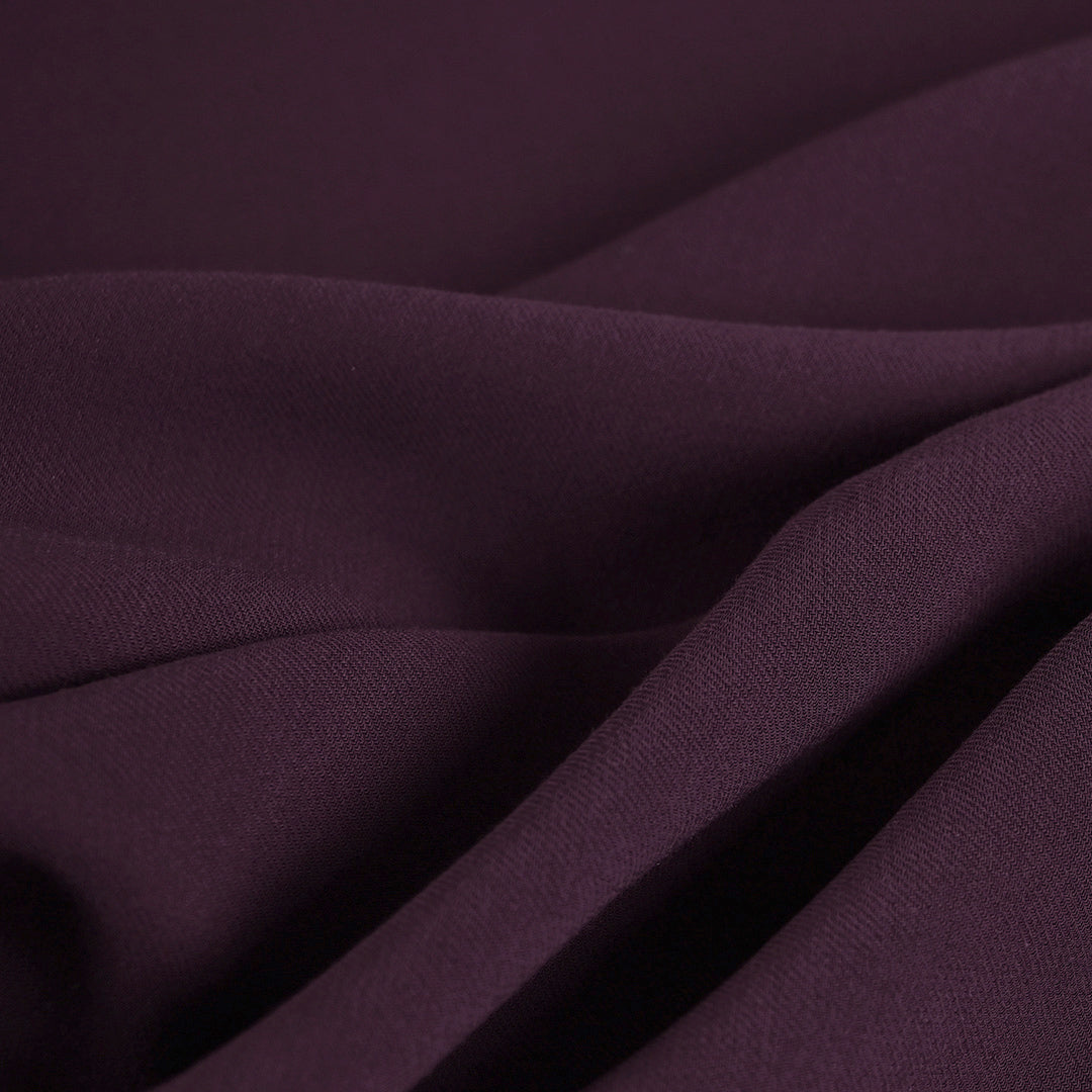Burgundy Crepe fabric