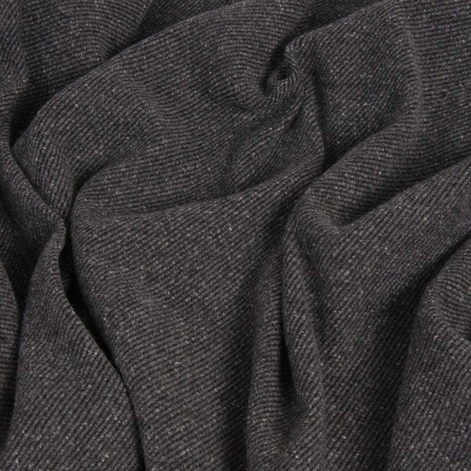 Grey Coating Doubleweave Linen / Wool 1453 - Fabrics4Fashion