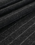 Anthracite Chalk-Stripe Suiting Flannel 5061