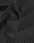 Anthracite Chalk-Stripe Suiting Flannel 5061