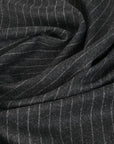 Anthracite Chalk-Stripe Suiting Flannel 5061