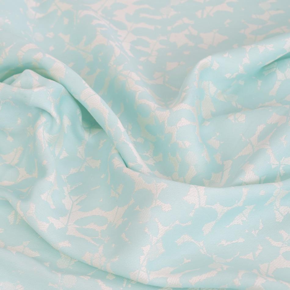 Aqua Green Abstract Jacquard 3602 - Fabrics4Fashion