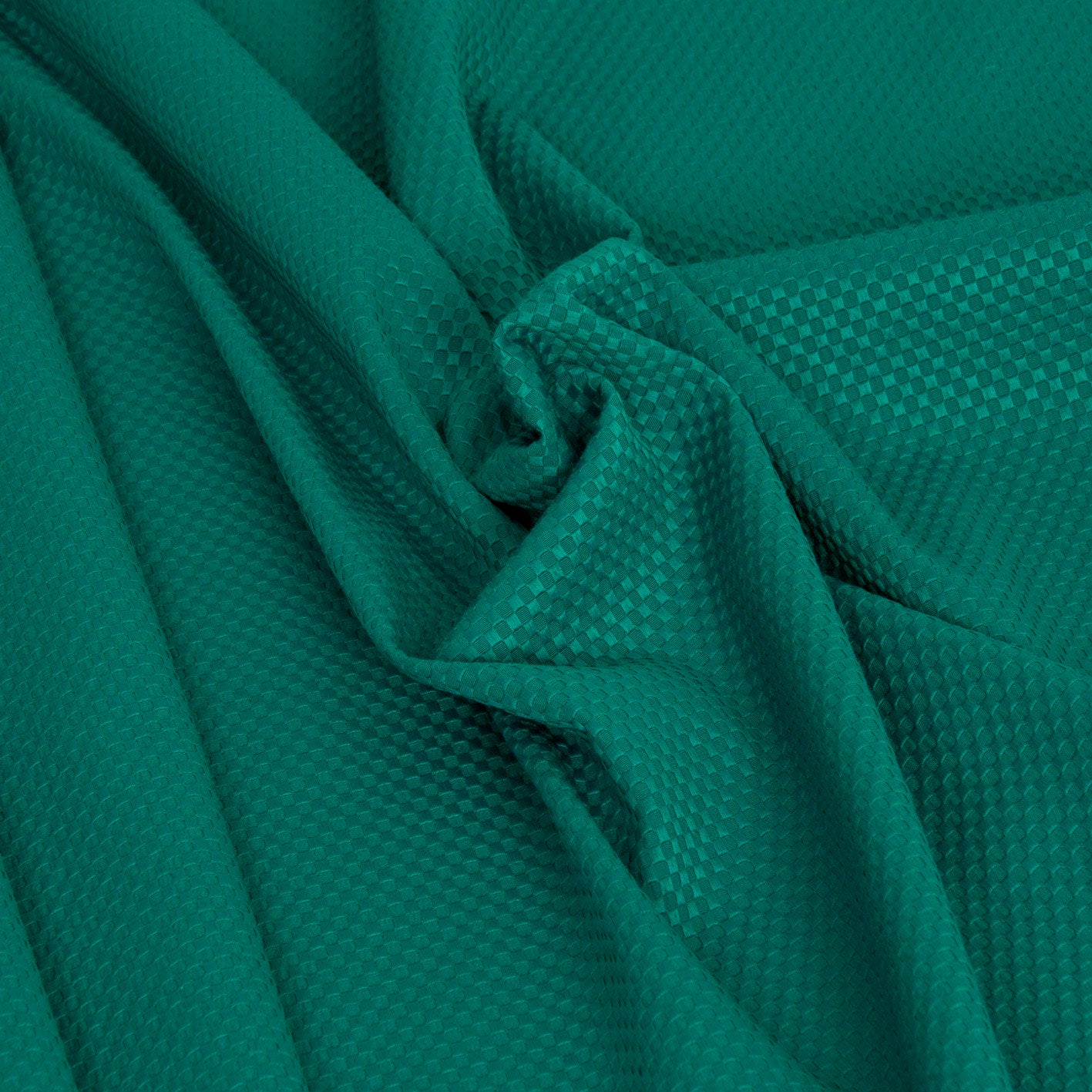 Aqua Green Cotton Stretch Jacquard 2008 - Fabrics4Fashion