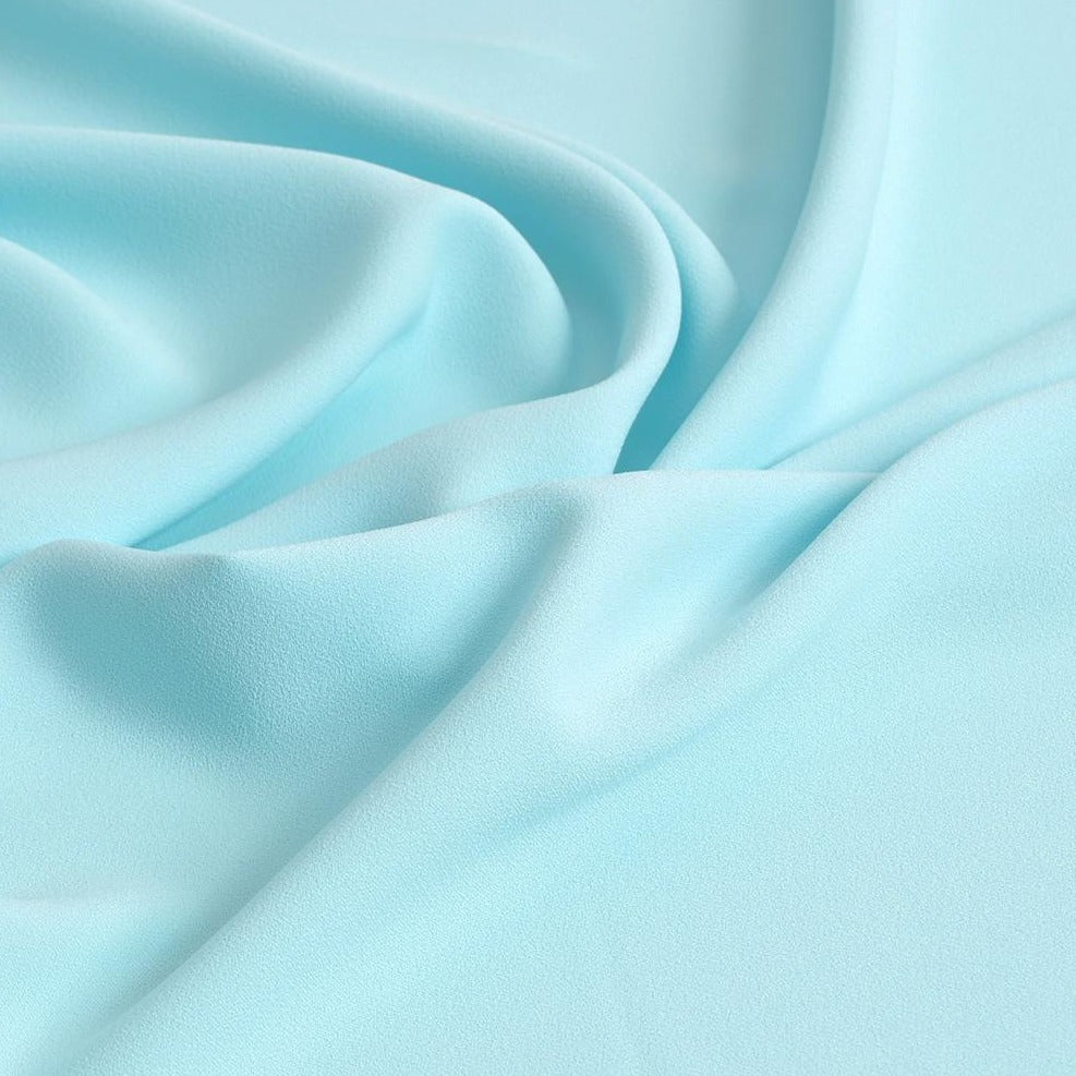 Aqua Green Crepe 2012 - Fabrics4Fashion