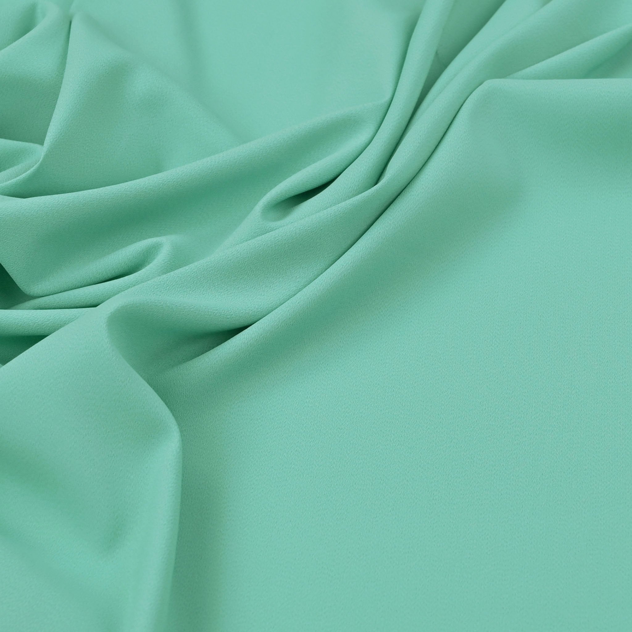 Aqua Green Crepe Fabric 97193