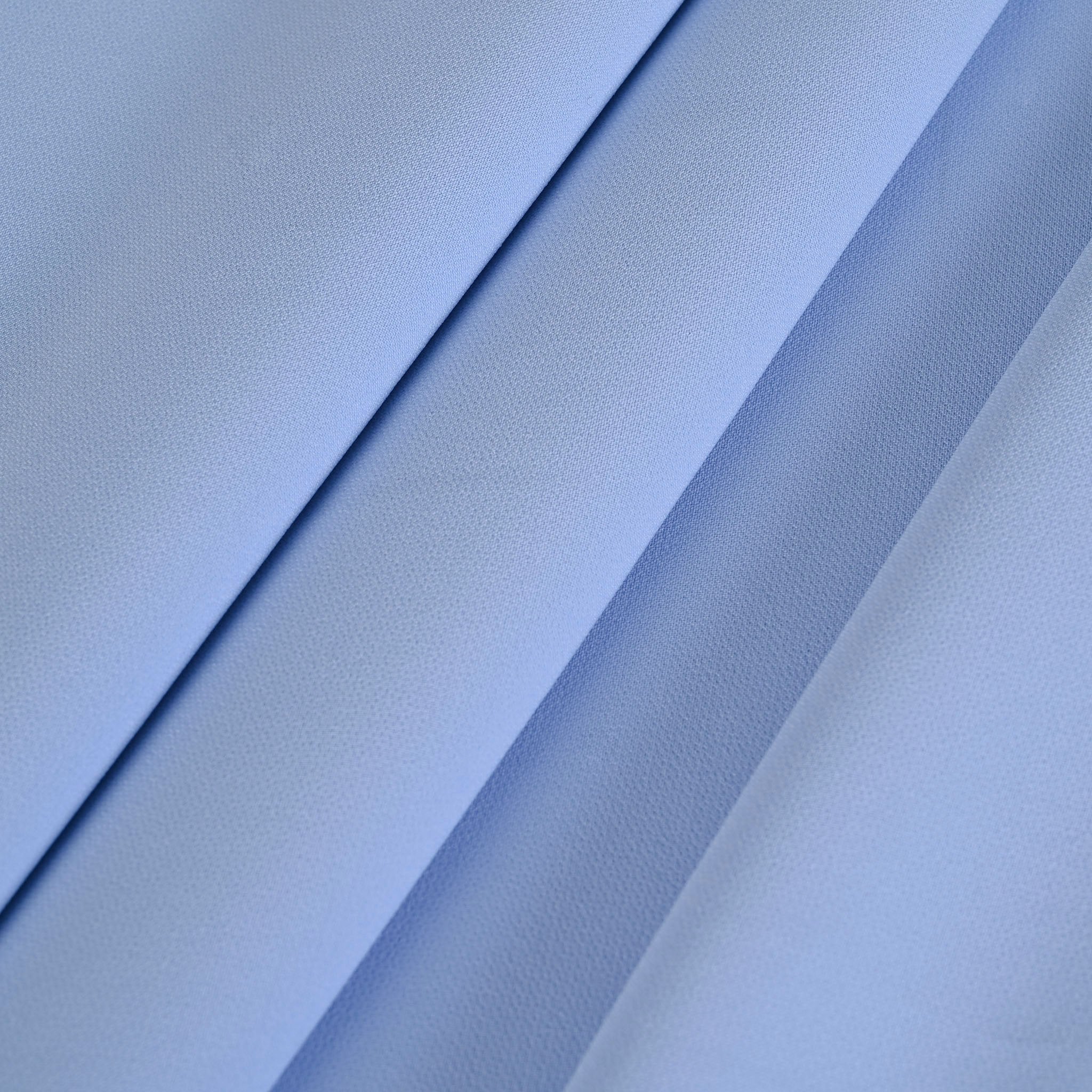 Baby Blue Crepe Fabric 1982