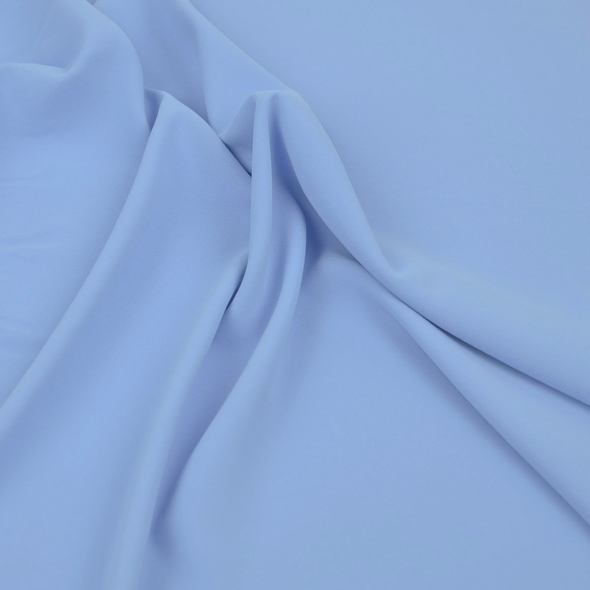 Baby Blue Crepe Fabric 3644