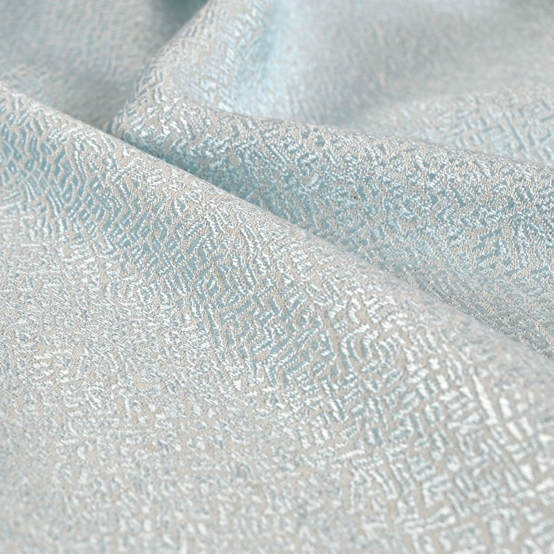 Baby Blue Geometric Jacquard 5281