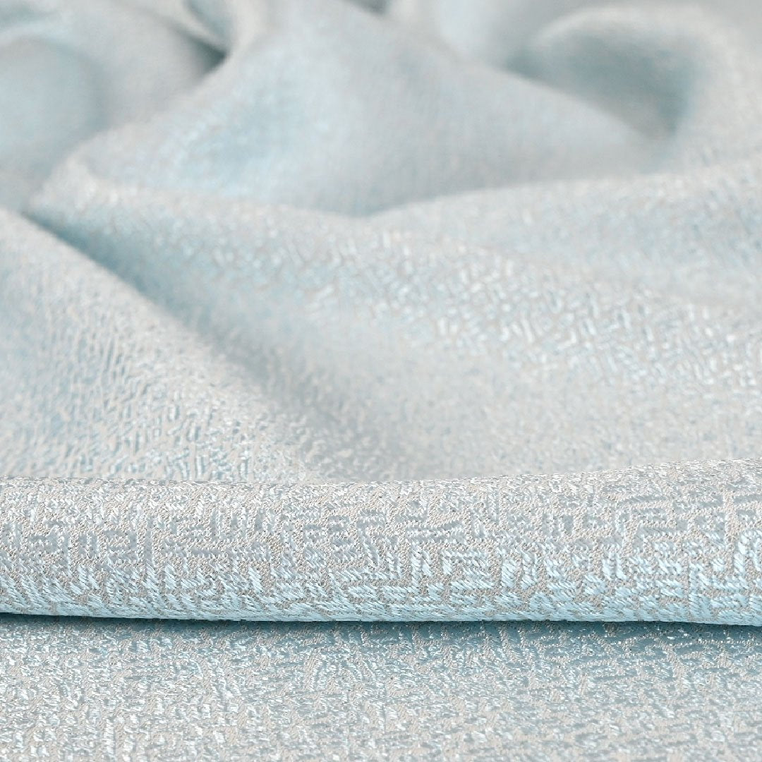 Baby Blue Geometric Jacquard 5281