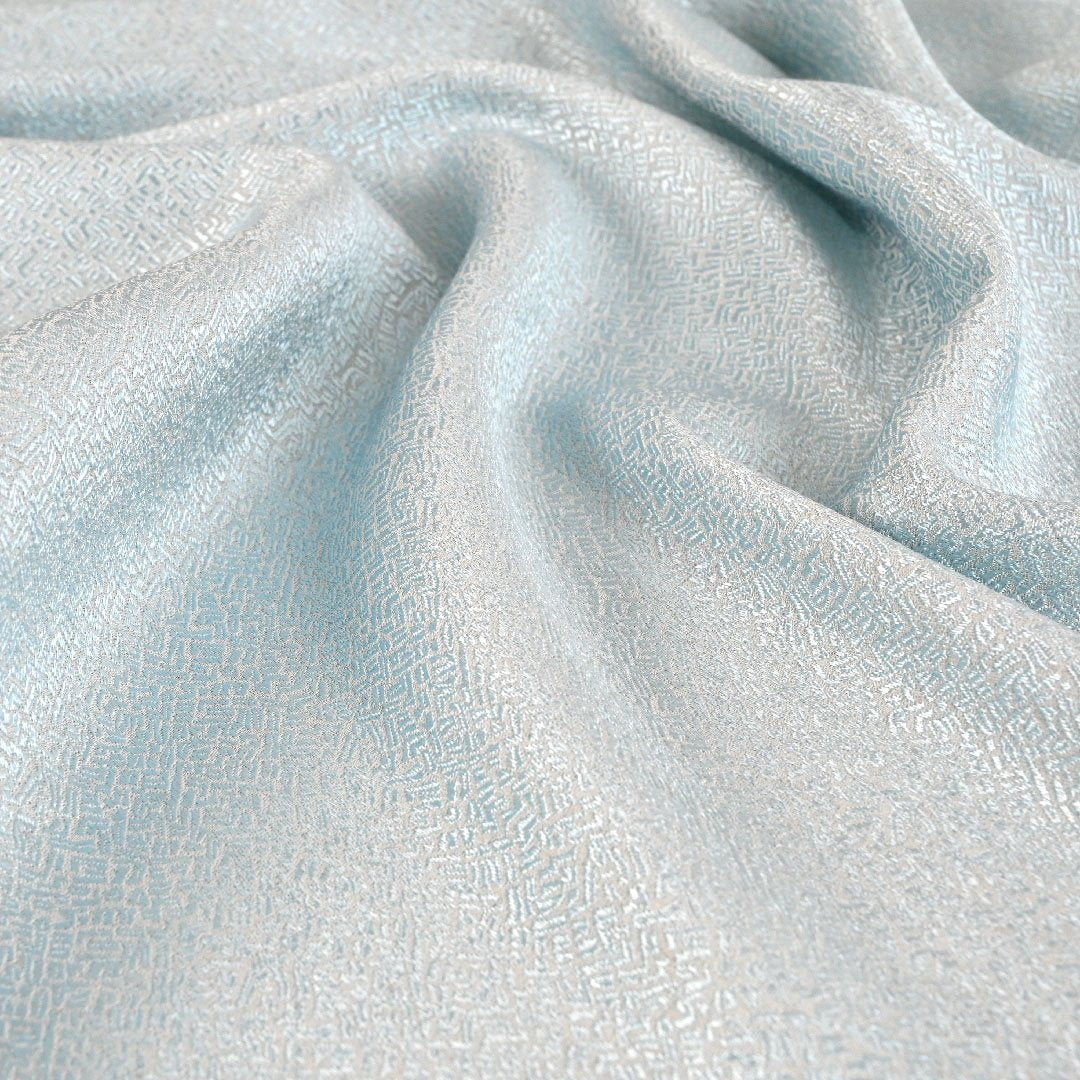 Baby Blue Geometric Jacquard 5281