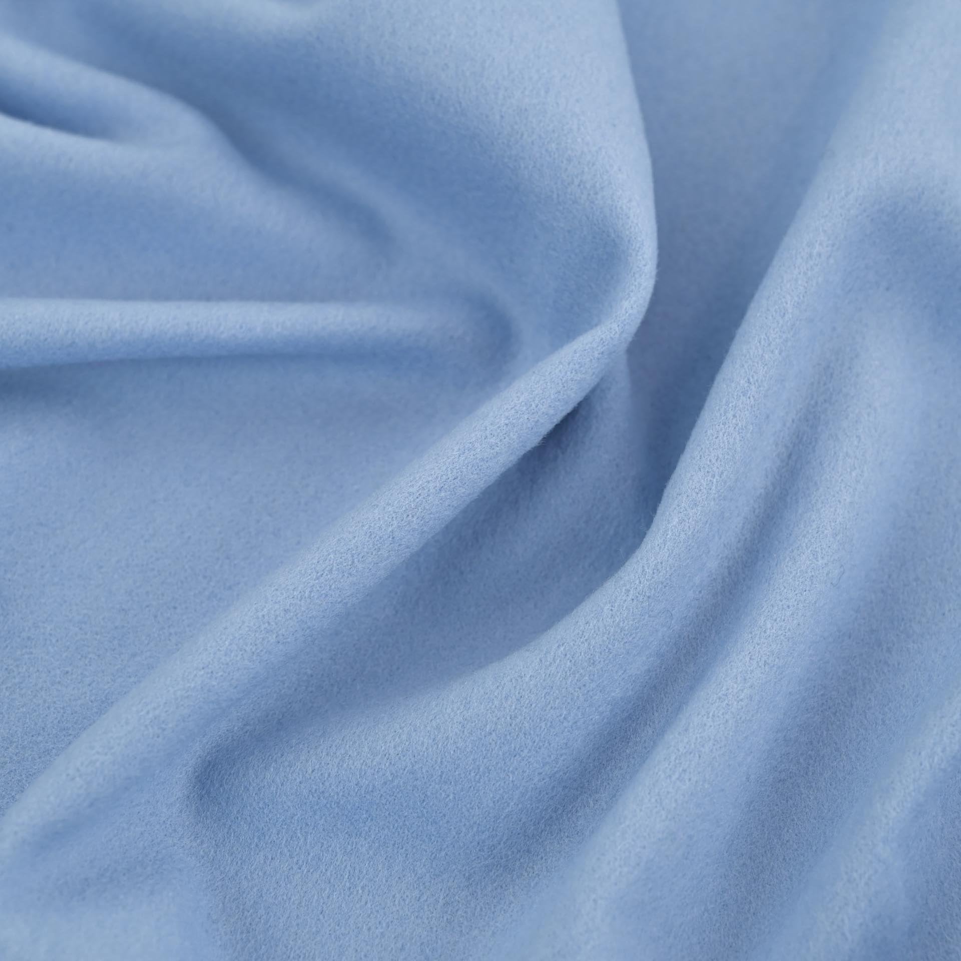 Baby Blue Light Melton Fabric 1618