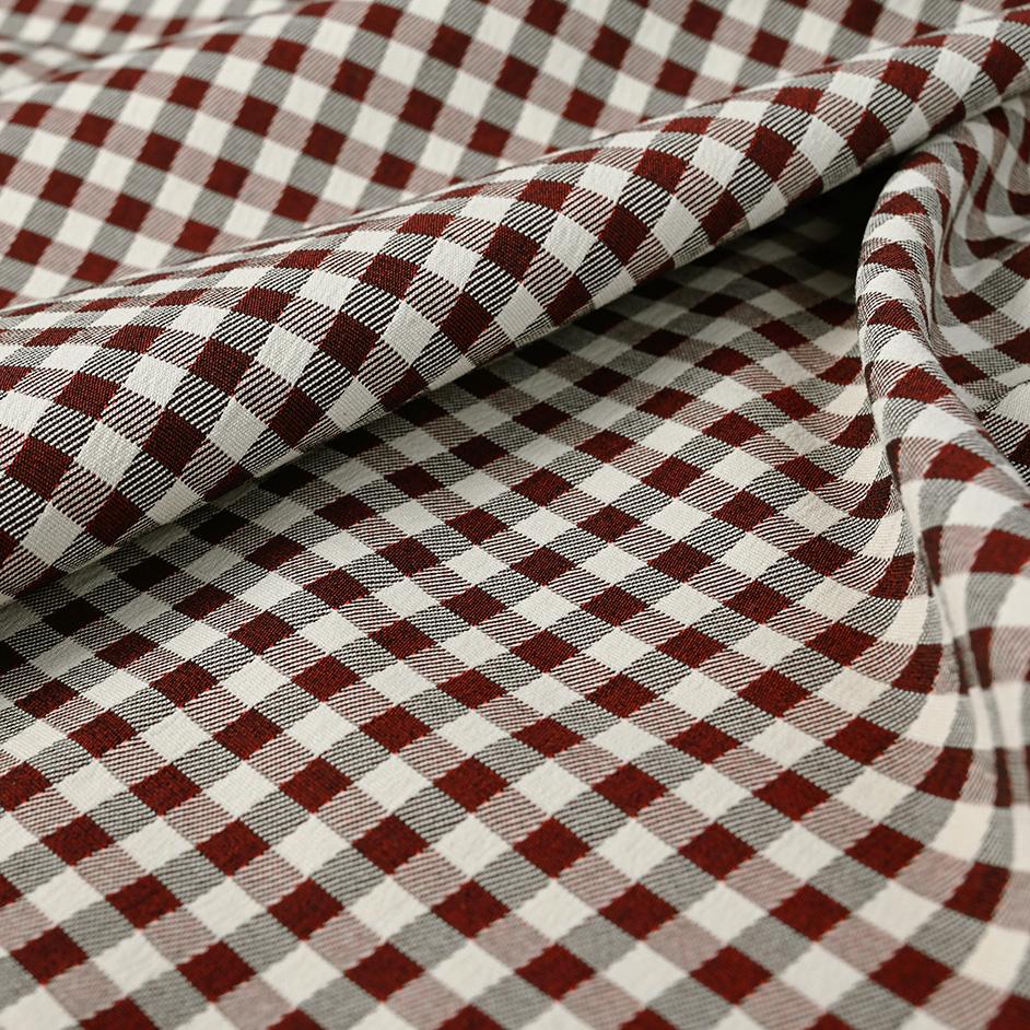 Beige Red Vichy Twill 1619