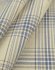 Beige and Blue Coating Fabric 5625